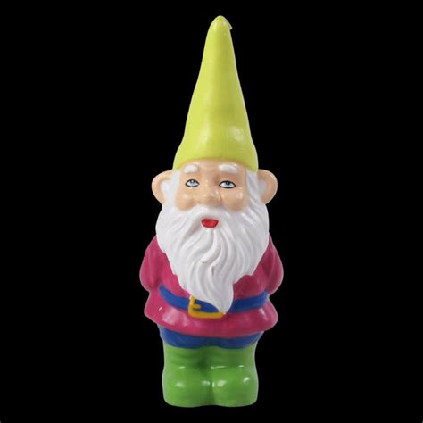 Rice Dk Gnome Candle With Yellow Hat Indigo Blue Trading