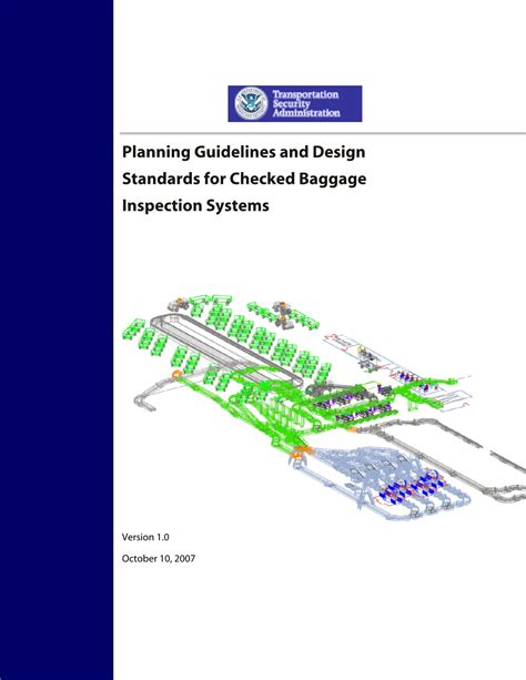 Planning Guidelines And Design Standards For Checked Baggage Inspection