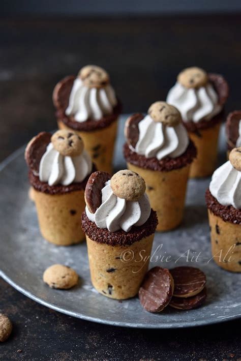 Cookies Shot Et Mousse Au Chocolat Amuses Bouche Cookies Recette