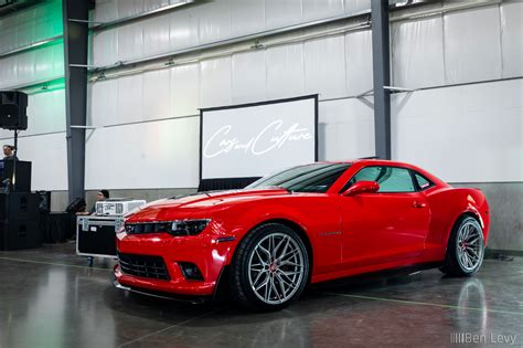 Red Chevy Camaro On Rohana Rfx Wheels Benlevy