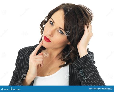 Confused Young Business Woman Stock Image Image Of Expressions