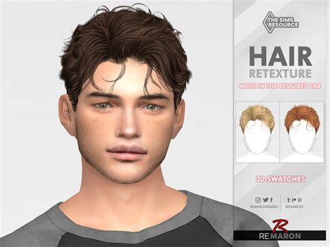 The Sims Resource To0708 Hair Retexture Mesh Needed Sims Hair Sims 4 Hair Male Sims 4 Tsr