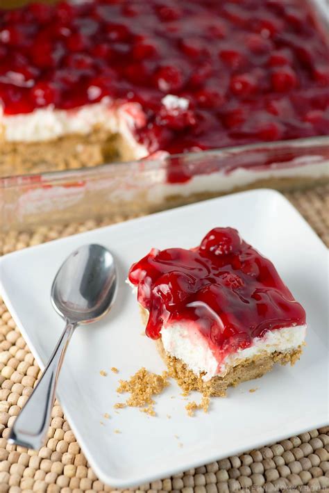 Cherry Delight Modernly Morgan Recipe In 2020 Graham Cracker Dessert Homemade Graham