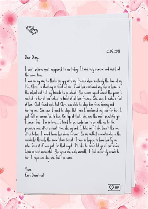 A Characters Diary Entry