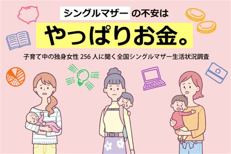 シングルマザーの不安はやっぱりお金。子育て中の独身女性256人に聞く全国シングルマザー生活状況調査 離婚弁護士相談広場