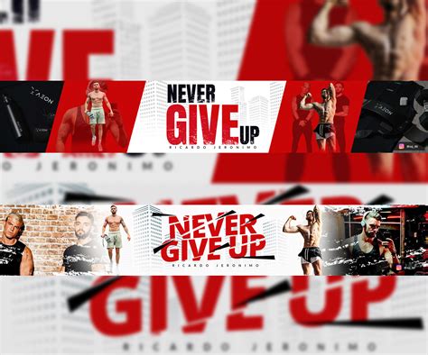 Fitness Youtube Banner on Behance