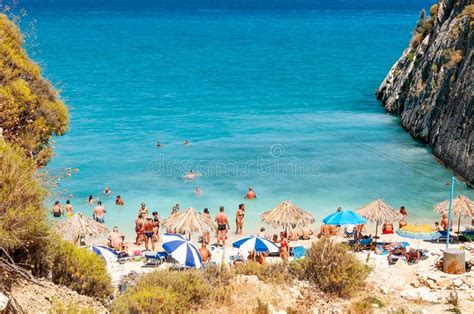 Zakynthos Island Greece Wreck Beach Foto Editorial Imagem De