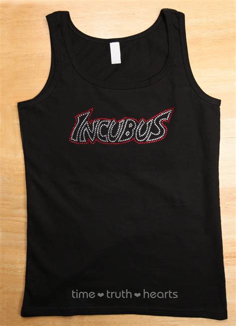 Incubus Logo 9 X 3 In Red And Clear Rhinestones Etsy