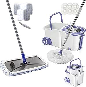 Amazon Mastertop Spin Mop Bucket System With Wringer Set And Large