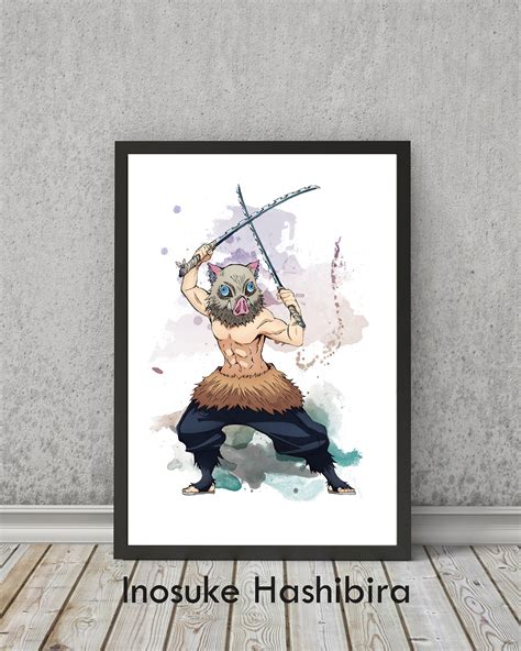 Demon Slayer Art Prints Wall Bedroom Decor Anime T Etsy