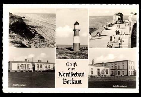 Ansichtskarte Postkarte Borkum Kr Leer Leuchtturm Akpool De