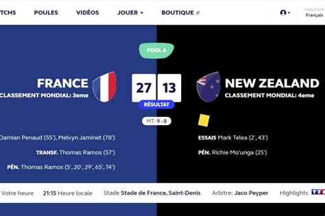 Coupe Du Monde De Rugby 2023 29 13 Ou 27 13 C Est Quoi Le Vrai Score