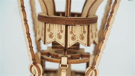 Rolife Hot Air Balloon Wooden Model Kit Hobbies