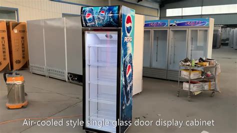 Glass Door Pepsi Cooler Commercial Pepsi Coke Refrigerator Upright Display Single Glass Door