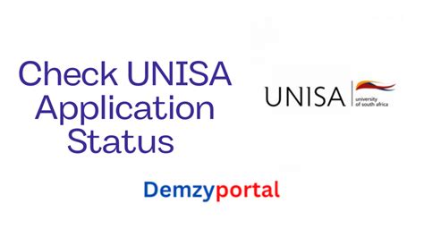 Check Unisa Application Status Demzyportal