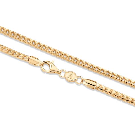 Solid Gold Franco Chain 3mm Oxford Collection Manssion