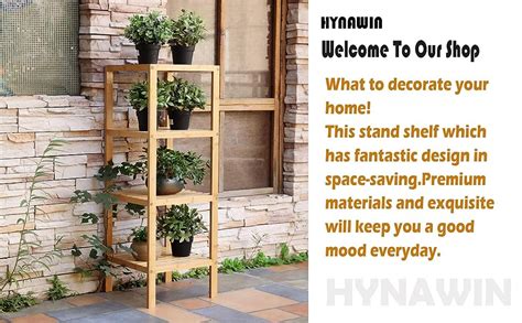 Mua Hynawin Tier Bamboo Bathroom Shelf Tower Freestanding Rack