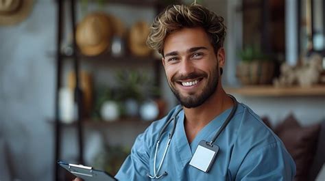 Premium Photo A Man With A Stethoscope Around His Neck