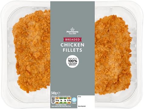 Morrisons 2 Breaded Chicken Fillets 340g Uk Grocery