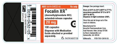 Focalin Xr Package Insert Drugs