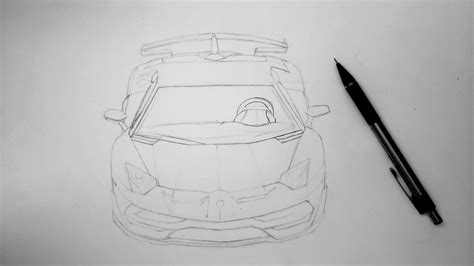 Lamborghini Aventador Svj First Sketch Done In Years Next Step Is To