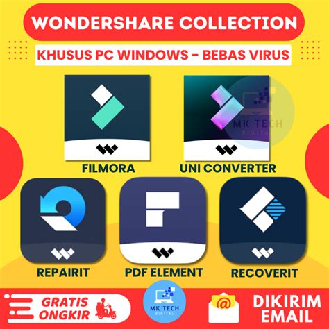 Jual Aplikasi Wondershare Filmora Recoverit Repairit Uni Converter Pdf