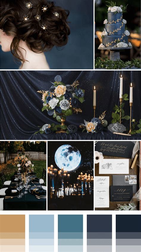 5 Blue Wedding Color Palettes For Summer