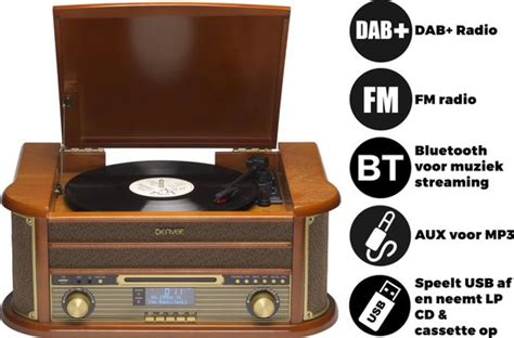 Denver Mrd Retro Platenspeler En Dab Radio Hout Bestel Nu