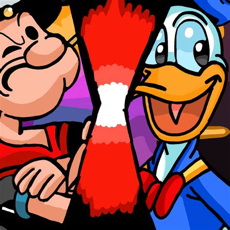 Popeye And Donald Duck By Robynhillzoneact25 On Deviantart