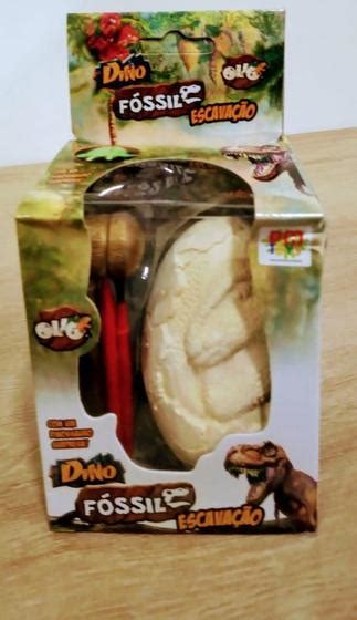 Ovo Dinossauro Fosseis Escava O Dino Brilha No Escuro Dm Toys