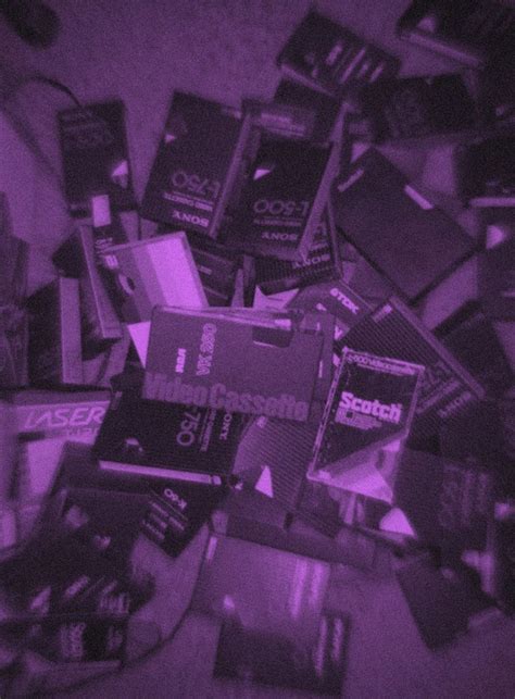 Purple Pile Of VHS Tapes Vhs Tapes Vhs Tapes