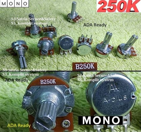 Jual Mono K Potensiometer K Kilo Potensio Meter Vr B K Di