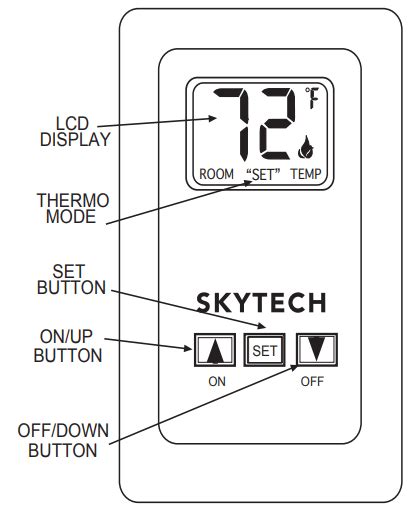 Skytech Ts R A Wireless Remote Wall Mount Fireplace Timer System