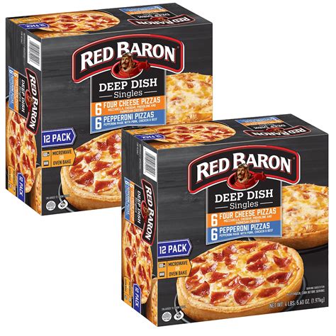 Amazon Gourmet Kitchn Red Baron Deep Dish Pizza Singles Variety