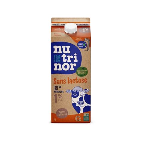 Lait Sans Lactose Nutrinor Lait Nordique Aliments Du Qu Bec