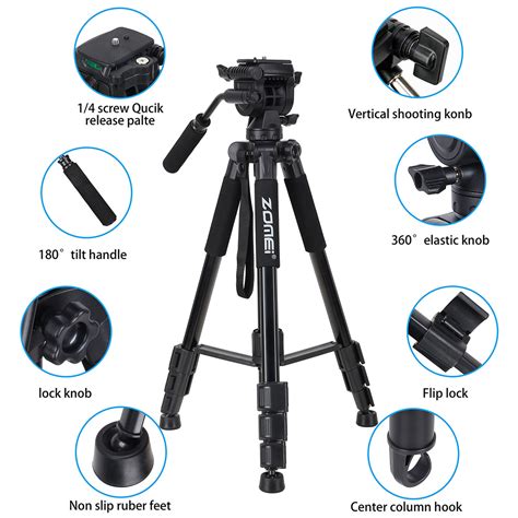 Zomei Q Aluminum Professional Mini Camera Phone Tripod Tripod And