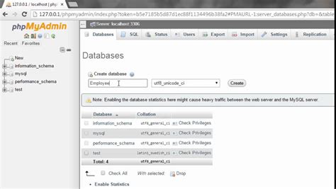 Create Database Mysql With Phpmyadmin Beautydenis