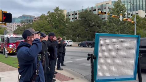 Procession For Austin Police Officer Killed In Line Of Duty Kxan Austin