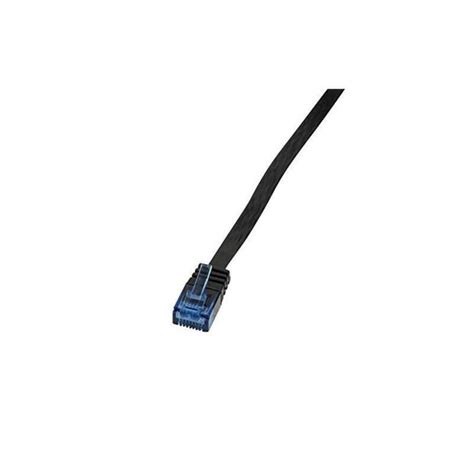 C Ble R Seau Logilink Utp Cat6 3 M Plat Noir Cf2063u Leroy Merlin