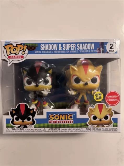 FUNKO POP SONIC The Hedgehog Shadow Super Shadow Confezione Da 2