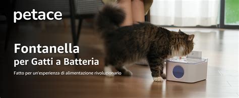 Petace Fontanella Per Gatti Con Sensore Di Movimento Automatica L