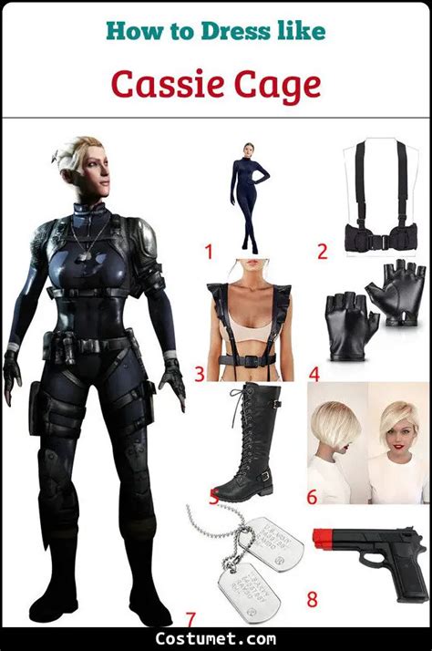 Cassie Cage Costume From Mortal Kombat For Halloween