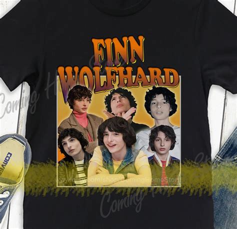 Finn Wolfhard Shirt T Shirt Unisex And Women Size Tee Cotton Etsy