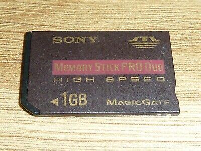 Gb Sony Memory Stick Pro Duo Card Playstation Psp Ms Gb Magicgate