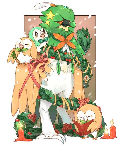 Rowlet And Decidueye Pokemon And 1 More Drawn By Dlitw Danbooru