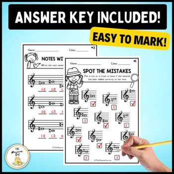 Sharps, Flats & Naturals Worksheets - Music theory on accidentals bundle