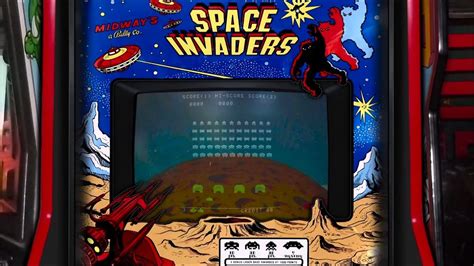 Space Invaders A Realistic Arcade Cabinet Overlay For Retroarch Youtube