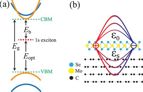 Band Structure Schematic Of Mose2 Monolayer And Substrate Screening Of Download Scientific