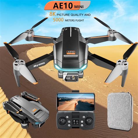 Ae Mini Drone K Hd Esc Dual Camera Brushless Motor Folding