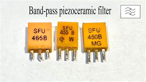 Band-pass piezoceramic filter from the radio receiver - YouTube
